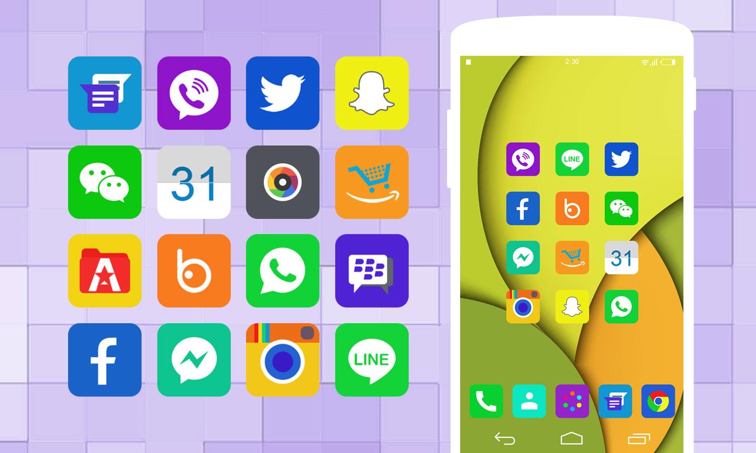 Concise Theme - Icon Pack, HD