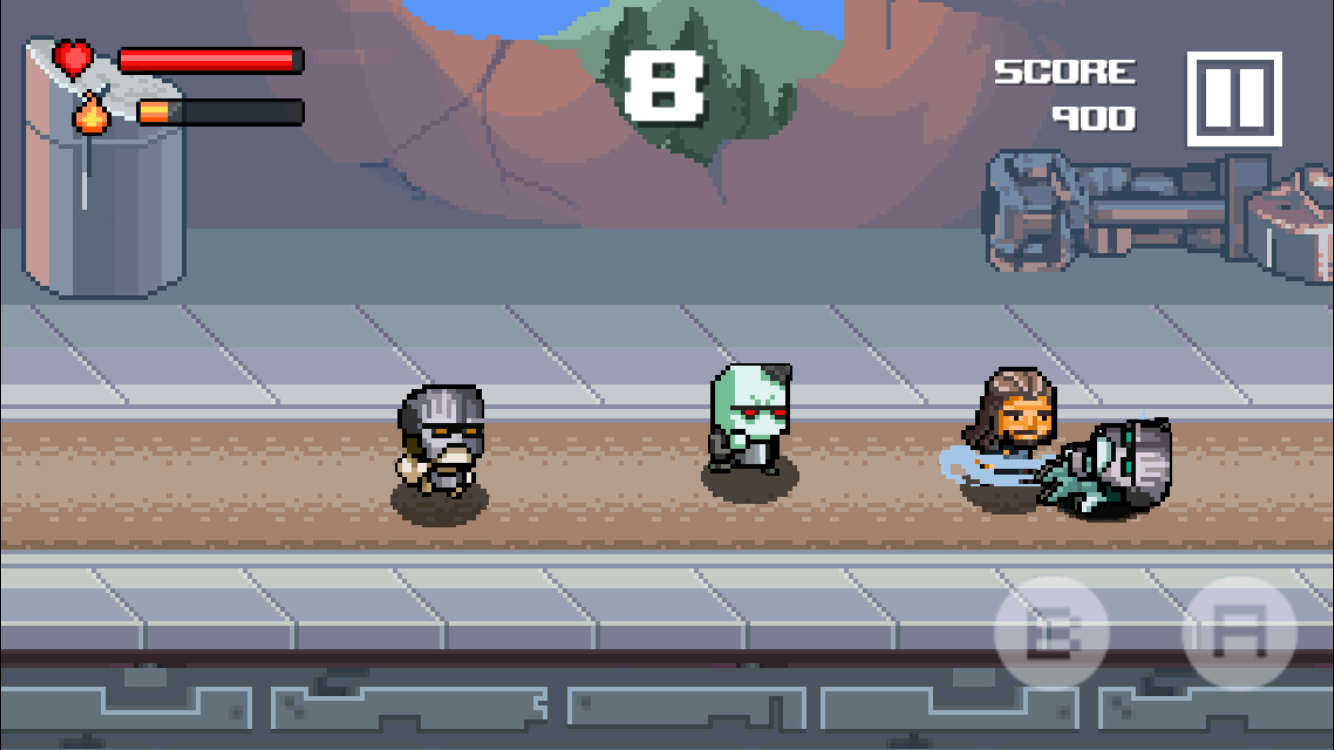 Dwarf King - Five Orcs Battle