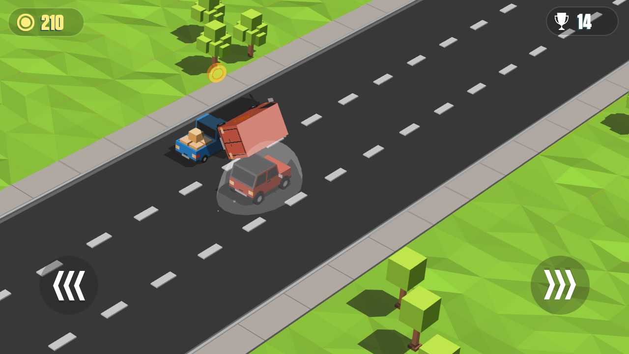 Blocky Cars: Traffic Rush