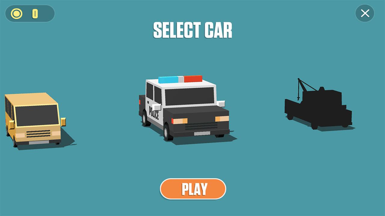 Blocky Cars: Traffic Rush