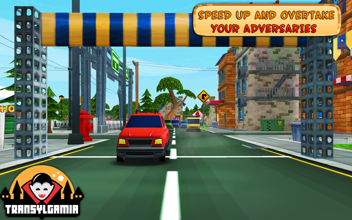 Cartoon Race 3D Car Driver