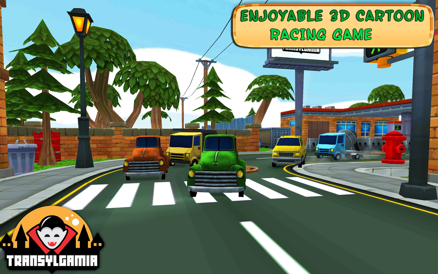 Cartoon Race 3D Car Driver