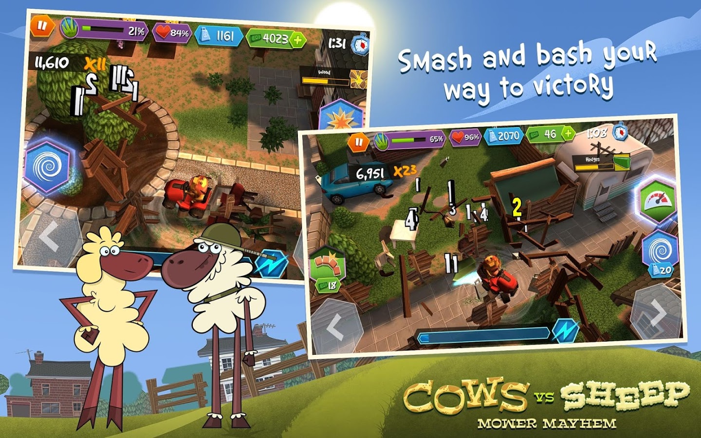 Cows Vs Sheep: Mower Mayhem