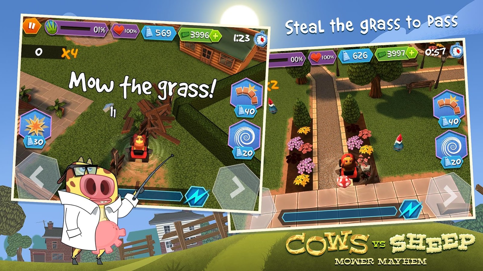 Cows Vs Sheep: Mower Mayhem