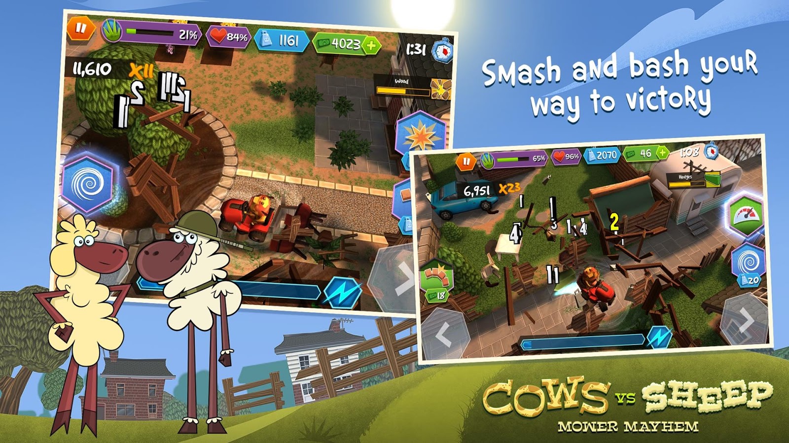 Cows Vs Sheep: Mower Mayhem