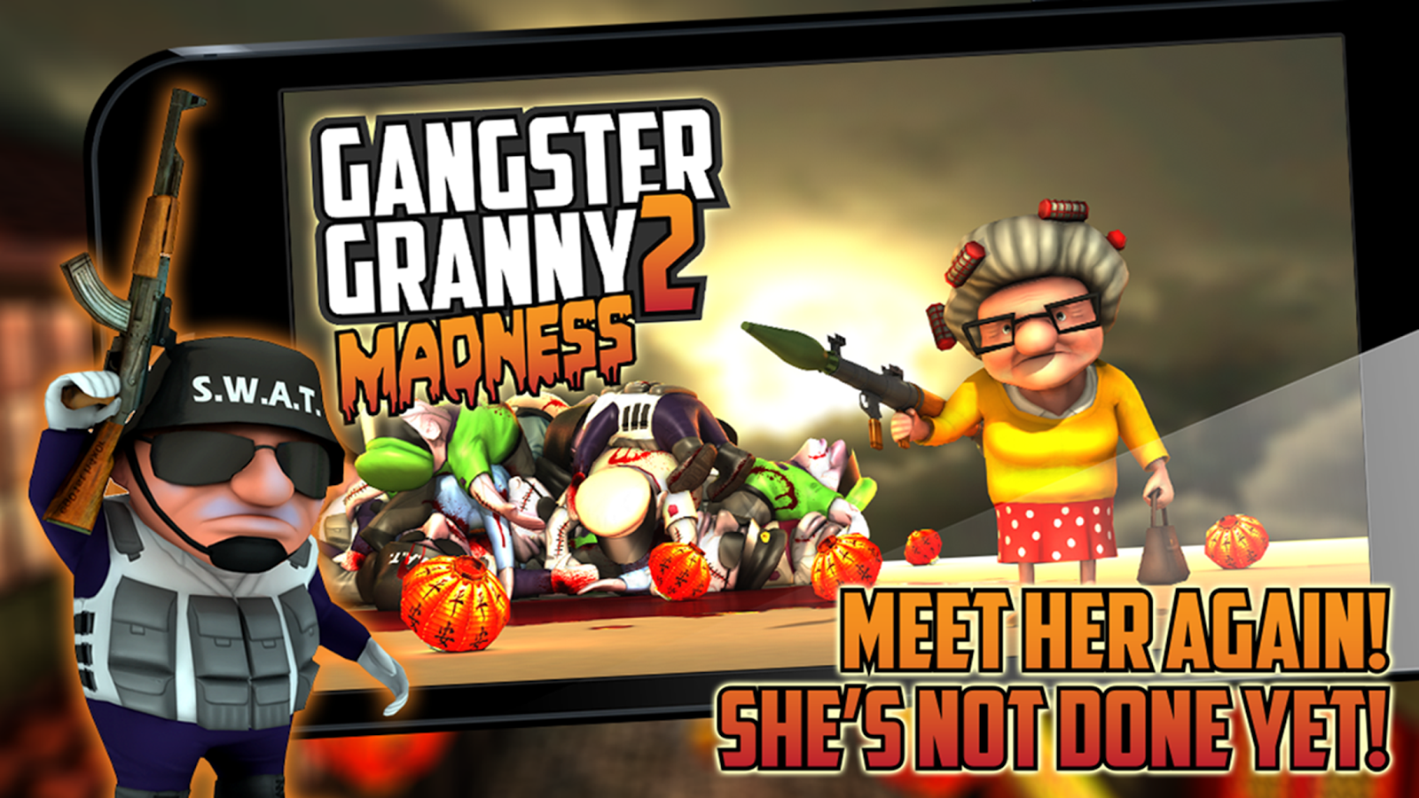 Gangster Granny 2 (Mod Money/Ammo)