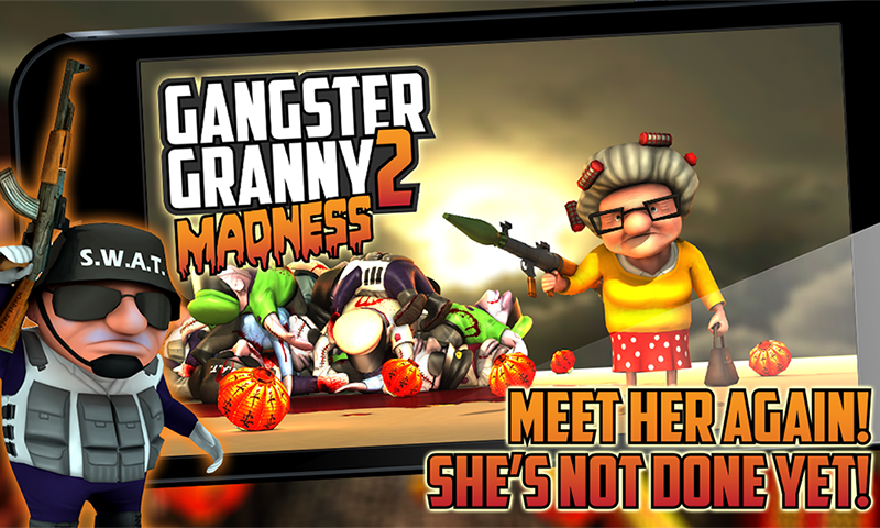 Gangster Granny 2 (Mod Money/Ammo)