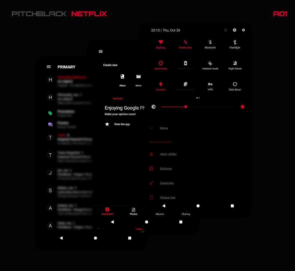 PitchBlack│Nougat✔Oreo✔Oxygen 8.0 Substratum Theme