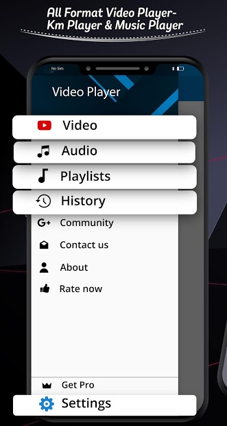 MP4 hd player-Video Player, Music player