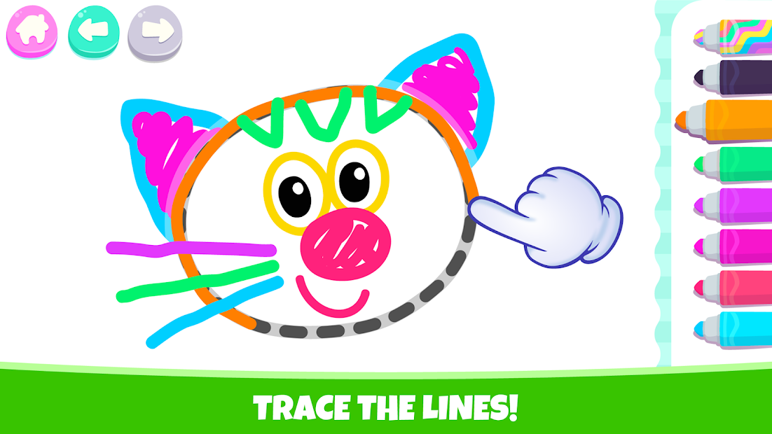 Pets Drawing for Kids and Toddlers games Preschool