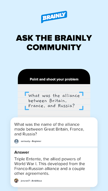 Brainly – Home Learning & Homework Help