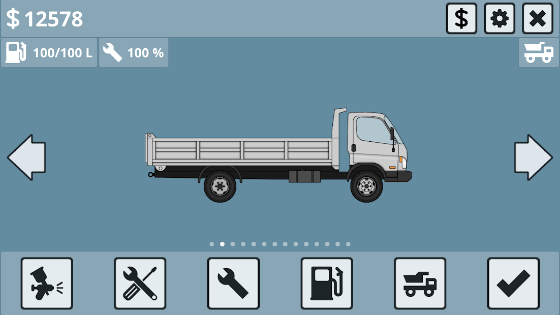 Mini Trucker - 2D offroad truck simulator (free shopping)