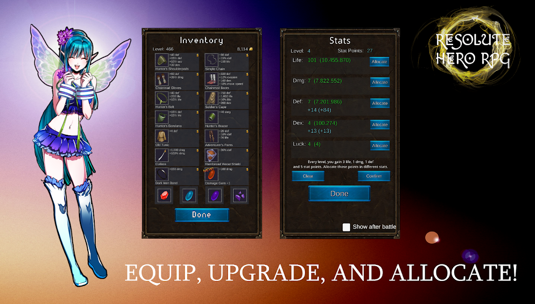 Resolute Hero RPG (Mod Money)