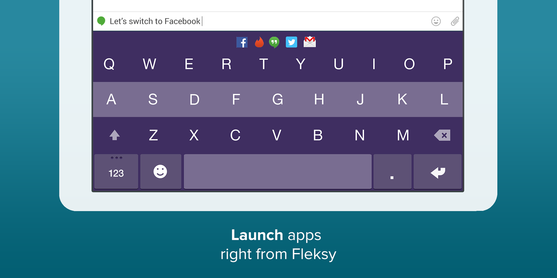 Fleksy Keyboard Trial