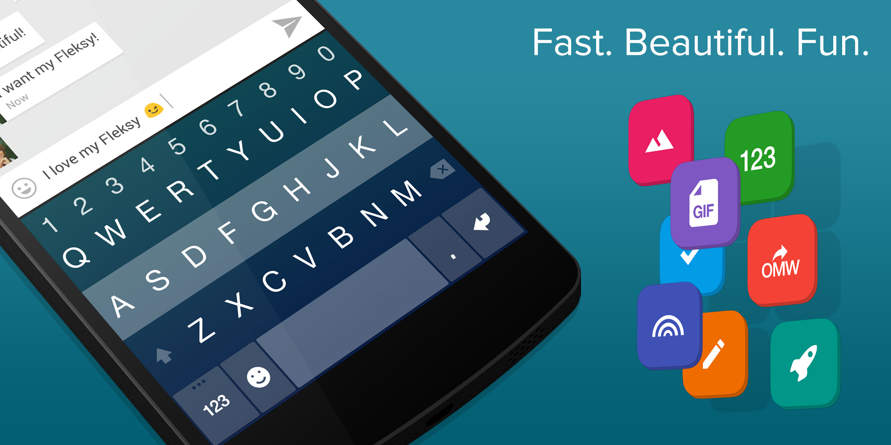 Fleksy Keyboard Trial