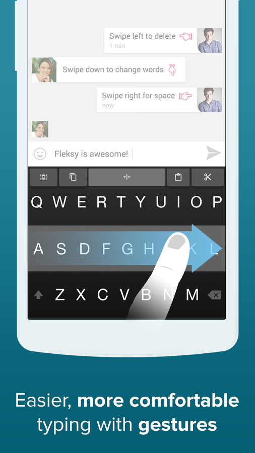 Fleksy Keyboard Trial