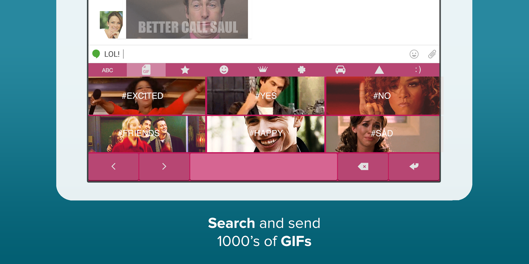 Fleksy Keyboard Trial