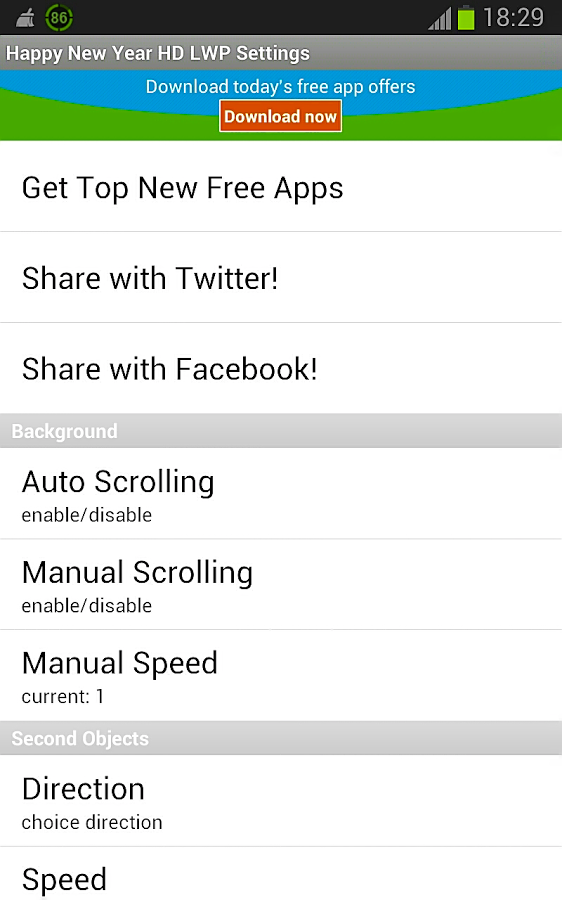 Happy New Year HD LWP