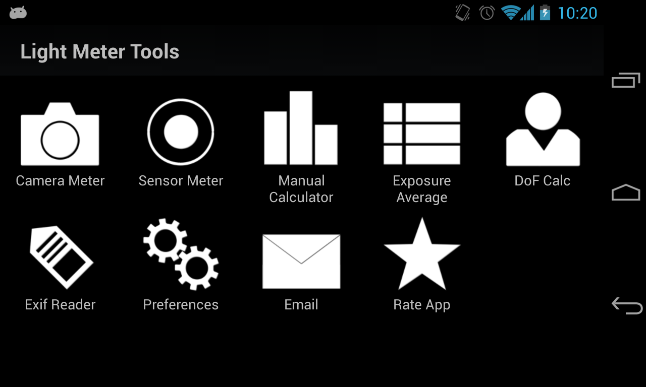 Light Meter Tools