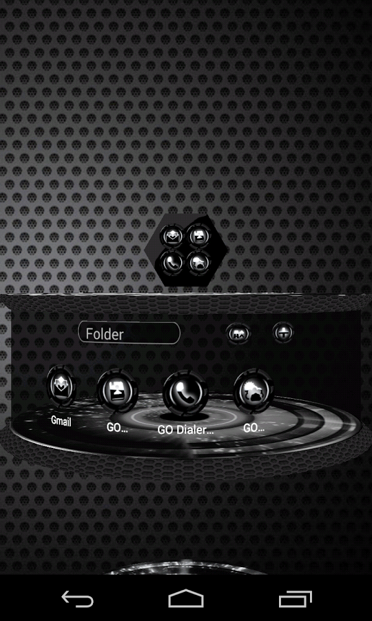 Next Launcher Theme Alien Dark