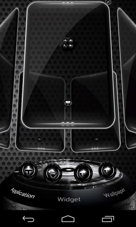 Next Launcher Theme Alien Dark