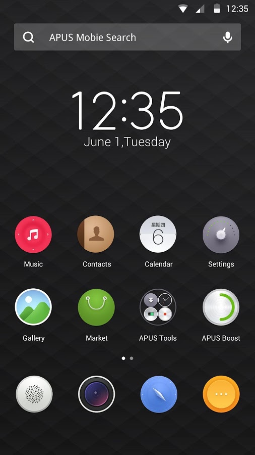 Pinko theme for APUS Launcher