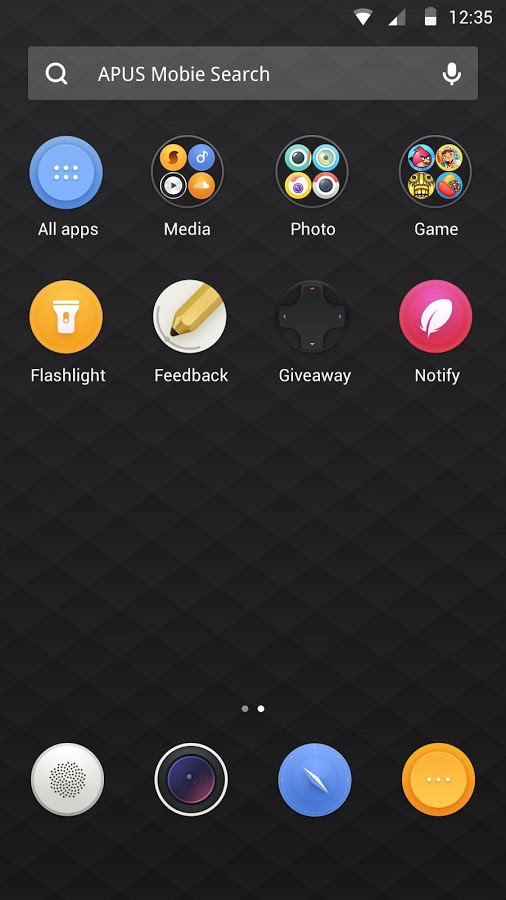 Pinko theme for APUS Launcher