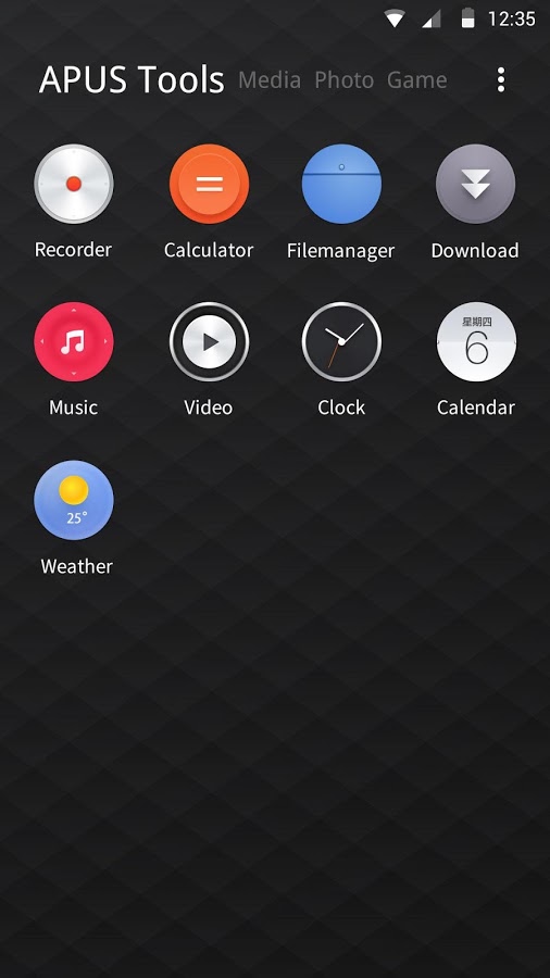 Pinko theme for APUS Launcher