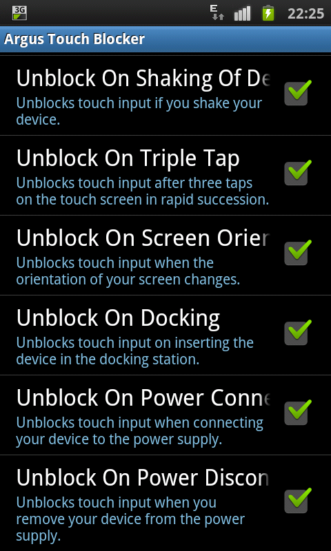 Touch Blocker / Disable Touch
