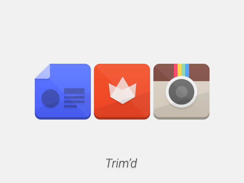 Trim'd Icon Pack