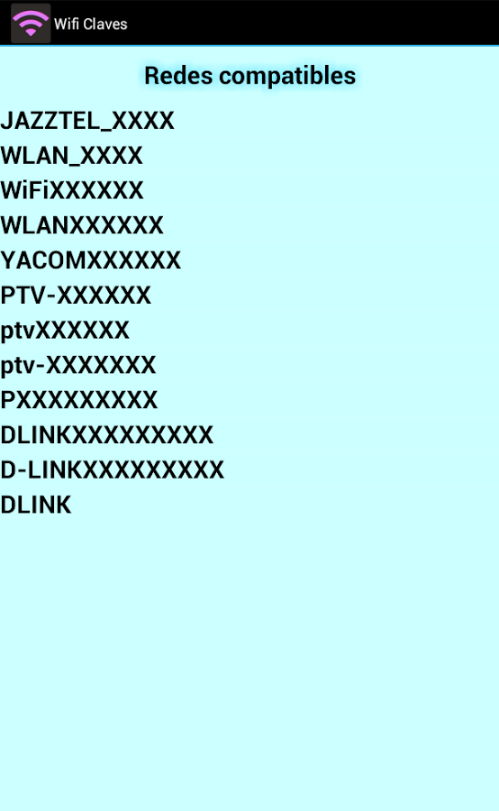 Wifi Claves