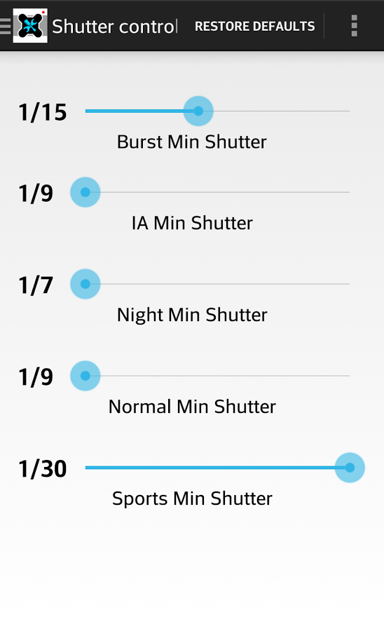 XCam LG Settings