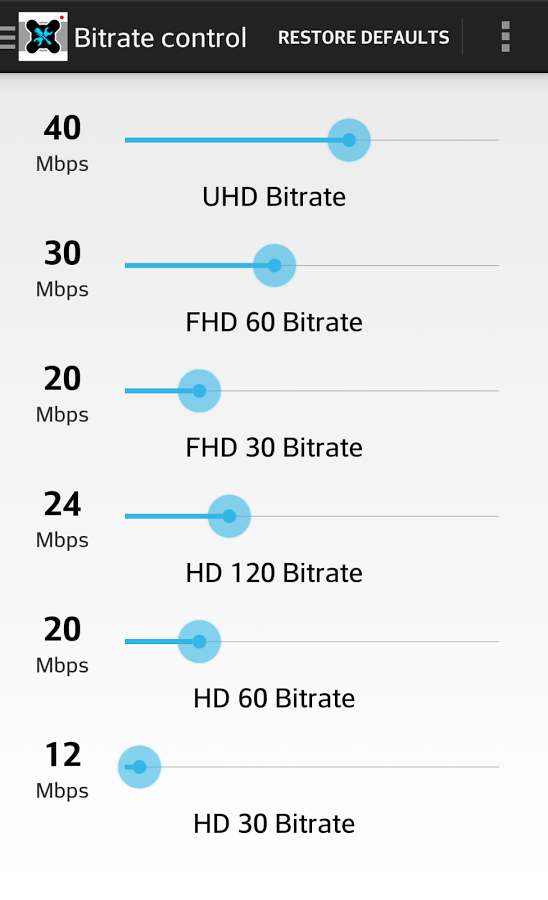 XCam LG Settings