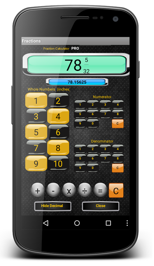 Fractions Calculator PRO