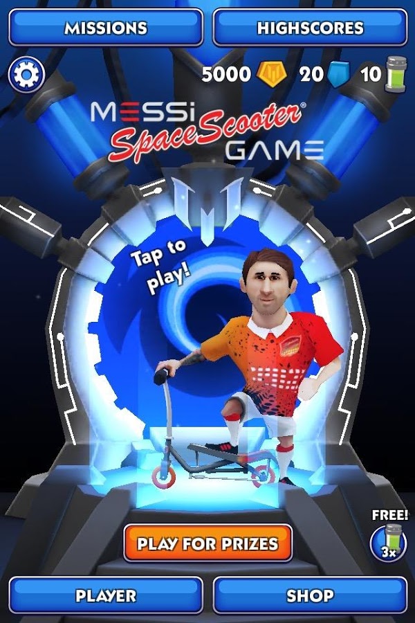 Messi Space Scooter Game