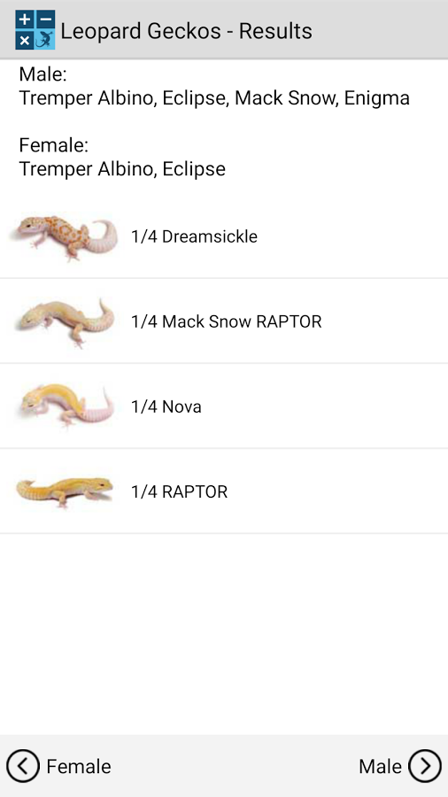 Reptile Calculator