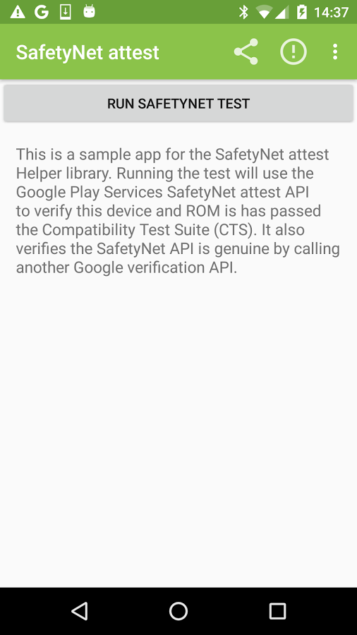 SafetyNet Helper Sample