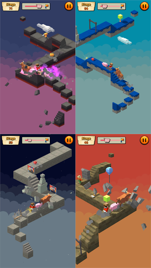 Cow Pig Run Tap: The Infinite Running Adventure (Mod Money)