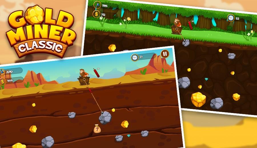 Gold Miner 2018 - Gold Mine Classic Version (Mod Money)