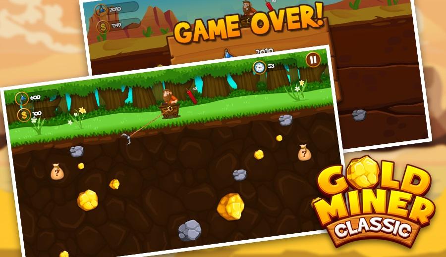 Gold Miner 2018 - Gold Mine Classic Version (Mod Money)