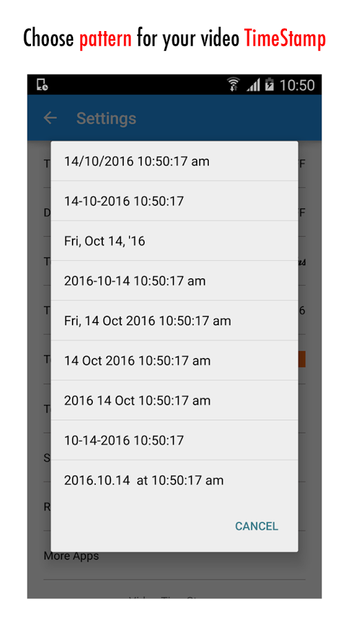 Video Timestamp