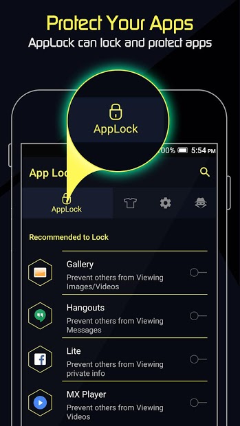 AppLock - Incredible (Fingerprint - Pattern Lock)