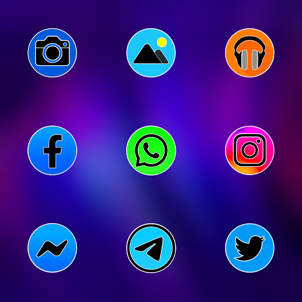 PIXEL FLUO - ICON PACK [Patched]