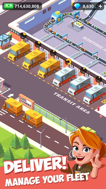 Idle Courier Tycoon - 3D Business Manager (Mod Money)