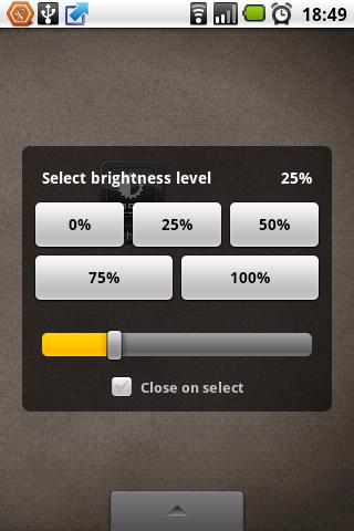 Brightness Level (VH)