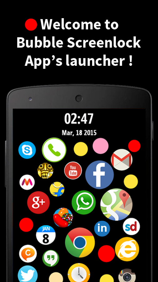 Bubble Screen Lock Launcher