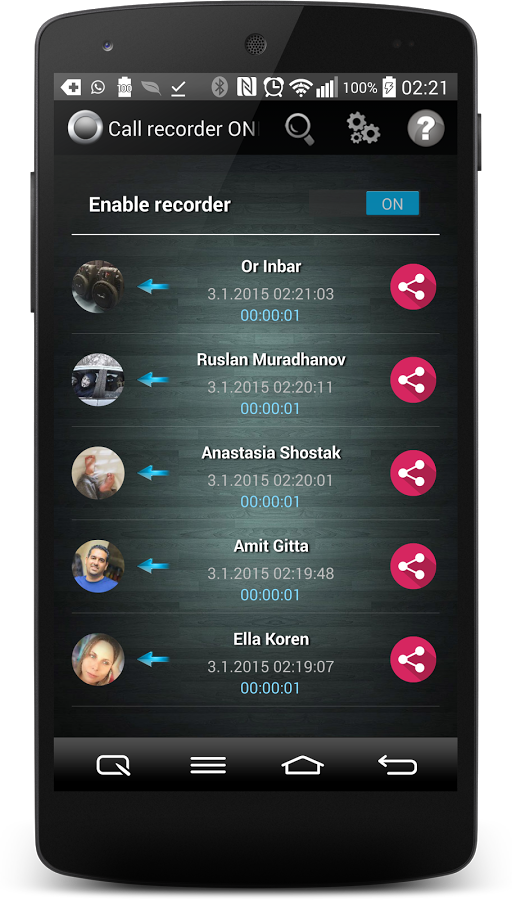 Call Recorder One Touch Full