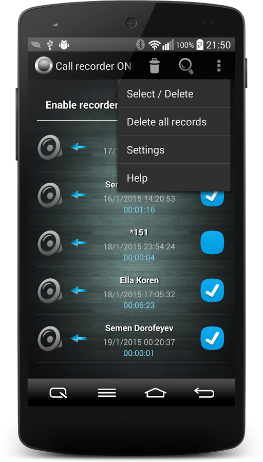 Call Recorder One Touch Full