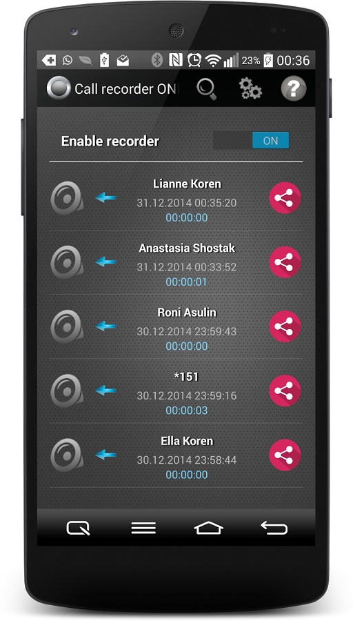 Call Recorder One Touch Full