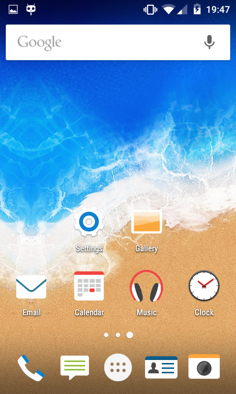 CM 12 Sense 7 Blue Theme